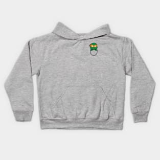 michaelangelo in the pocket Kids Hoodie